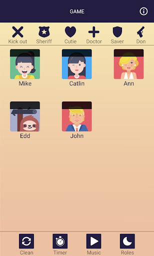 Android application Mafia Party screenshort