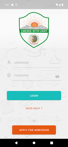 Android application SUNHILL ACADEMY SR.SEC.SCHOOL screenshort
