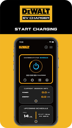 Android application DEWALT EV Charger screenshort