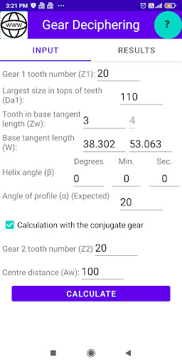 Android application Gear decipher screenshort