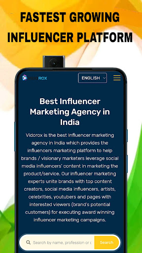 Vidorox - Influencer Marketing Screen 2