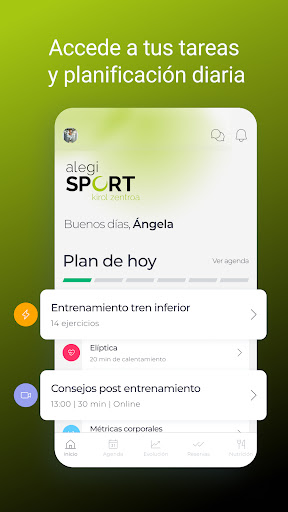 Android application alegiSPORT screenshort