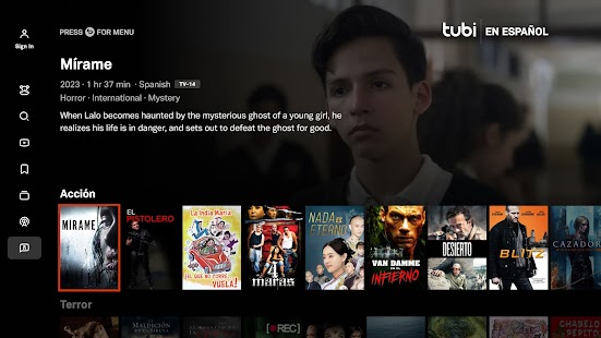 Tubi: Películas y TV en vivo Screenshot