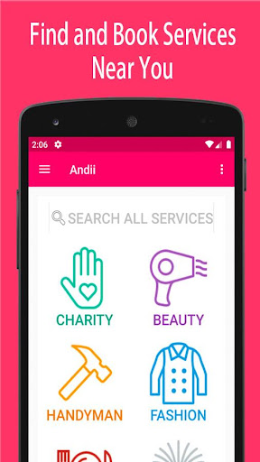 Android application Andii: Find Nearby Services screenshort