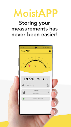 Android application MoistAPP screenshort