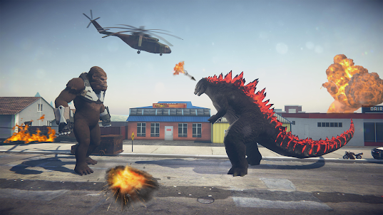 Angry King Kong vs Godzilla 3D