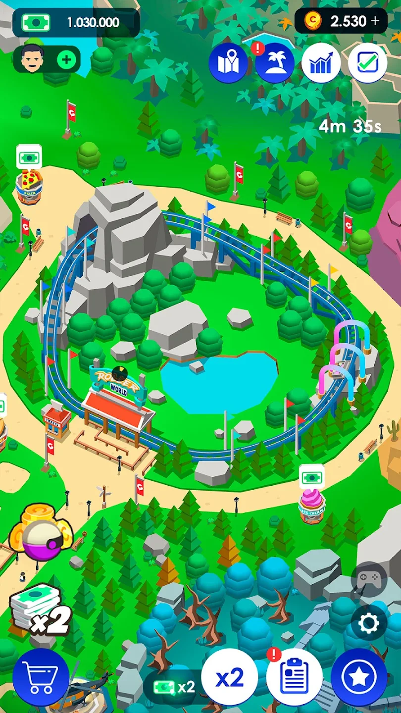 Idle Theme Park Tycoon Mod APK