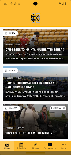 Screenshot of Kennesaw State Owls