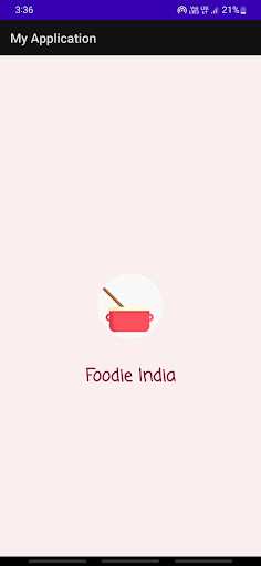 Android application Food recipe screenshort