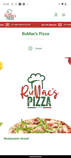 Android application RuMac's Pizza screenshort
