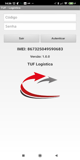 Android application Tuf Logistica screenshort