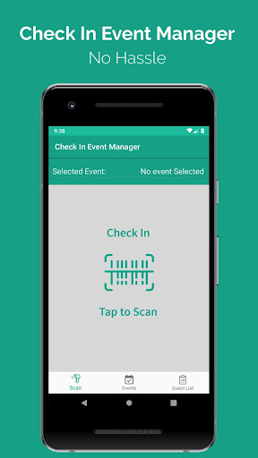 Android application Check In Event Manager screenshort