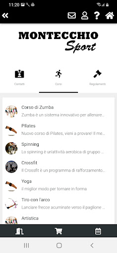 Android application Montecchio Sport screenshort