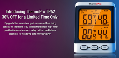 Introducing ThermoPro TP62 Digital Indoor Outdoor Thermometer 