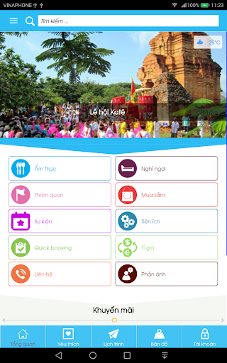 Android application Binh Thuan Tourism screenshort
