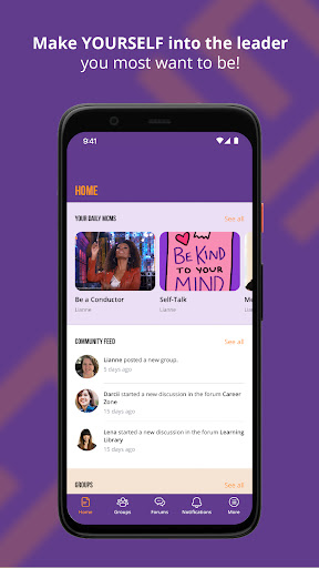 Android application Leadership Makerspace screenshort