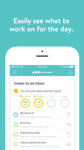Android application Mpower Fitness Online screenshort