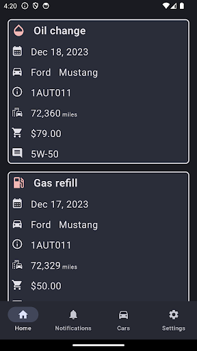 Autobook Screen 3
