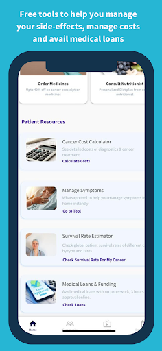 Android application Canswer - answers for cancer screenshort