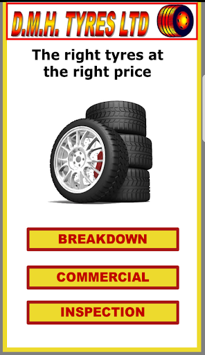 Android application DMH Tyres Ltd Fitter App screenshort