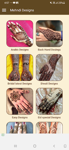 Android application Mehendi Design Offline screenshort