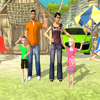 Happy Family Summer Fun Virtual Life Adventure