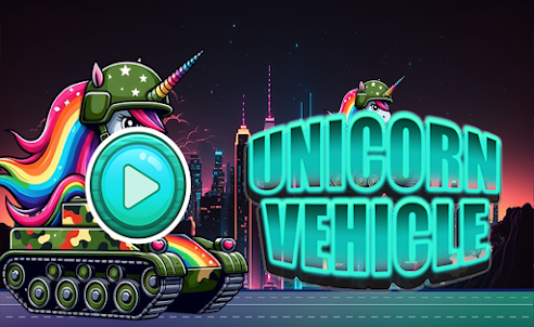 Unicorn Powerful Vehicle Game