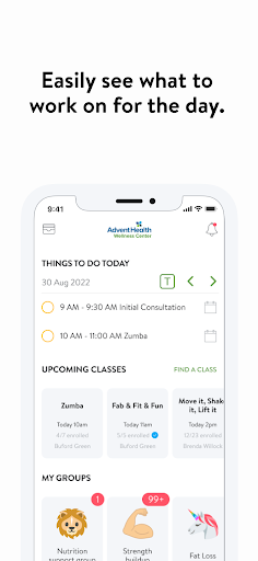 Screenshot of AHWC Wellness Center