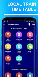 Mumbai local Train OFFLINE App  screenshots 1