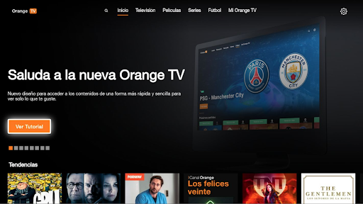 Android application Orange TV para Android TV screenshort