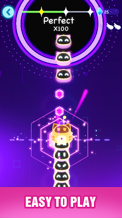 Game screenshot Cat Hop: ピアノ音楽ゲーム apk download