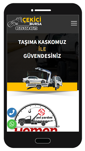 Android application Çekici Bursa screenshort