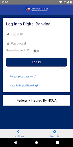 Android application ECT&EFCU Mobile Banking screenshort