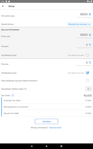 Irish Tax Calculator Screenshot 4 - AppWisp.com