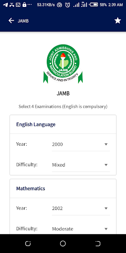 ExcelPrep - JAMB CBT 2024 Screen 3