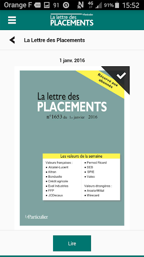 La lettre des Placements 7