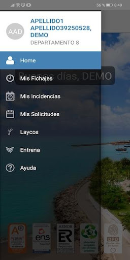 Gestión Horaria Screen 2