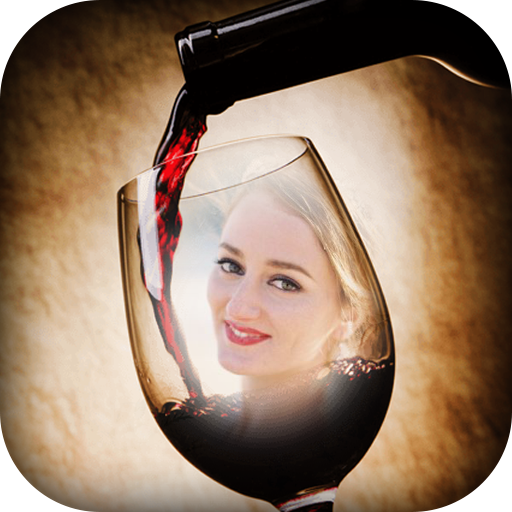 Wine Glass Photo Frame  Icon