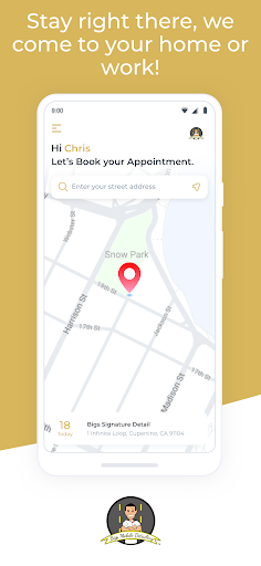 Android application Big’s Mobile Detailing screenshort