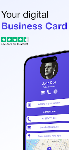 Android application Digital Business Card screenshort