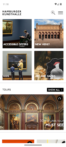 Android application Hamburger Kunsthalle screenshort