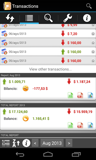 aMoney Lite - Money Management Screen 3