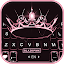 Black Pink Tiara Keyboard Back
