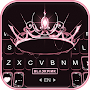 Black Pink Tiara Keyboard Back