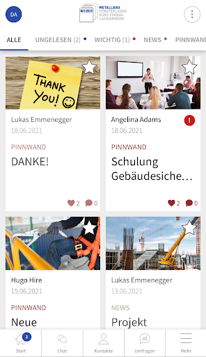 Android application Ernst Weber AG screenshort