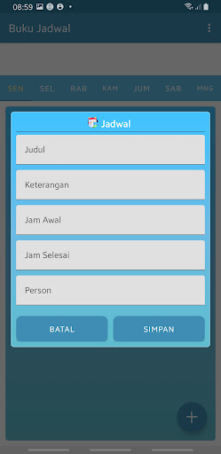 Jadwal Harian Screen 2