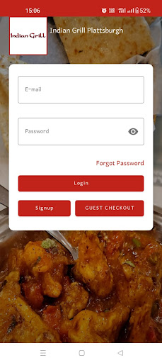 Android application Indian Grill Plattsburgh screenshort