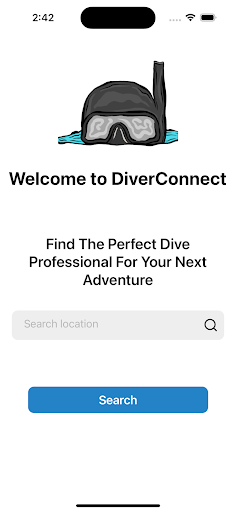 Android application Diver Connect screenshort