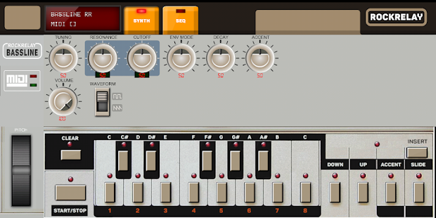 Synthesizer TB 303 Bassline Screenshot