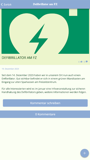 Rixbecker DorfApp Screen 2